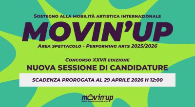 Concorso MOVIN’UP 2025/2026 – Proroga termine invio candidature